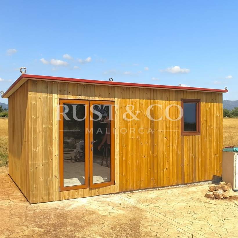Casetas y casas de madera en Mallorca – trabajo de RUST & CO